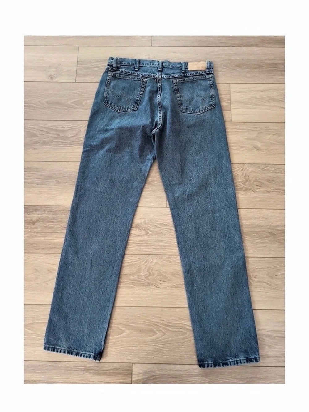 Wrangler 13MWZ Men's Straight Jeans 36 x 34 Blue Like New